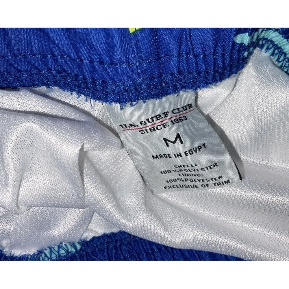 NWT Men's U.S.‎ Surf Club Oahu, Hawaii Dinosaur Lined Swim Trunks - Medium